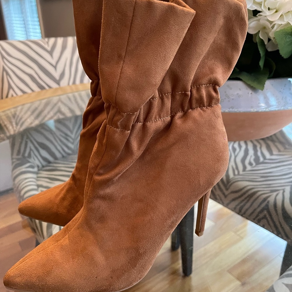 Gently used Express vegan suede booties